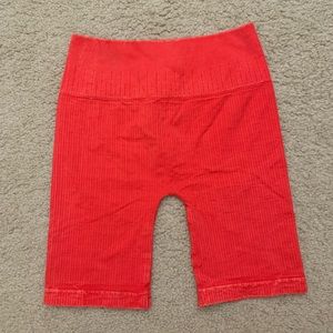 Lele Active - Dunes Seamless Biker Shorts (Size SM 0-6) Vintage Blood Orange